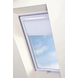 Intura Multistop roller blind with white aluminium frame for plastic skylights