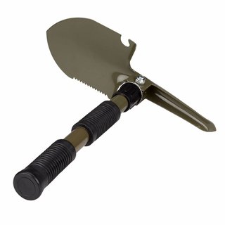 Abbey Camp® Pioneer Shovel Foldable with Pickaxe • CORNWALL-040 • Army Green