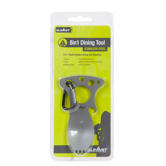Summit Stainless steel cutlery tool with 8 functions