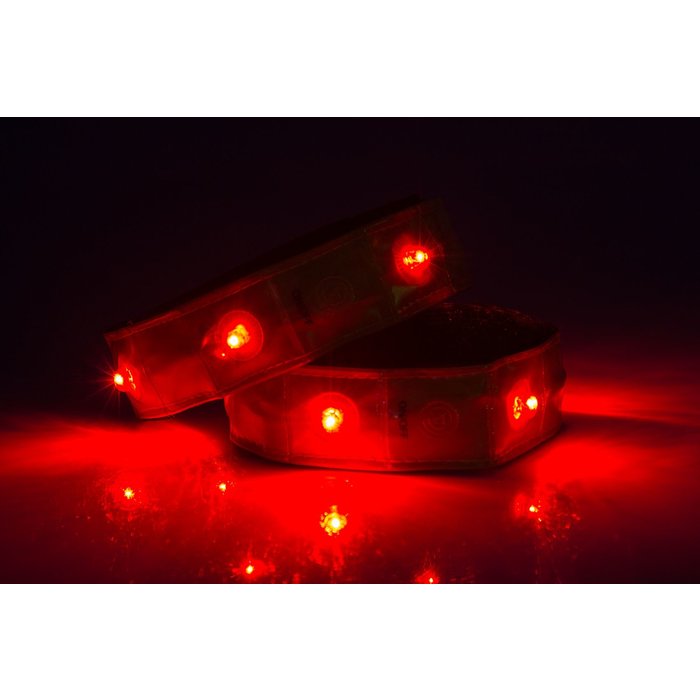 Avento® Avento® - Sports Armband Reflective with LED Lights • Set 2 Pieces • Yellow