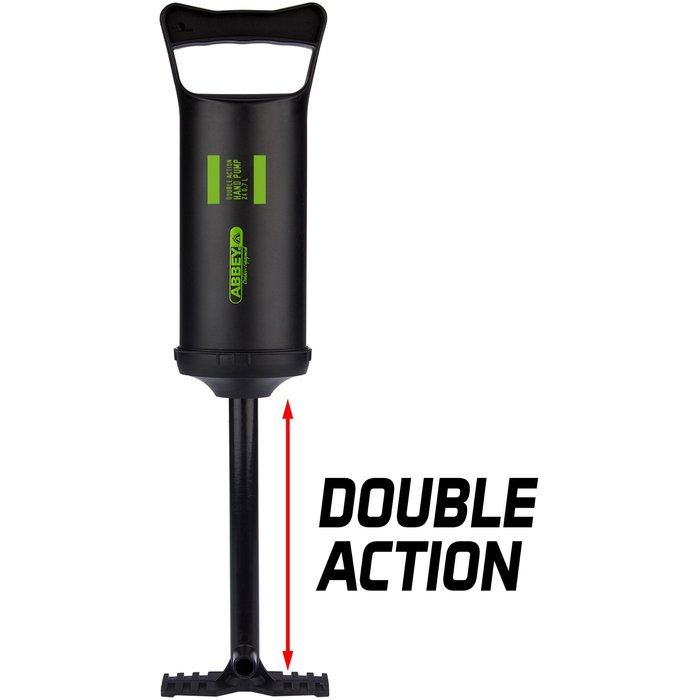 Abbey Camp® Abbey Camp® - Handpumpe Double Action • 2x 0.7 L • Schwarz/Grün