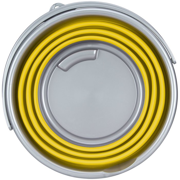 Abbey Camp® Abbey Camp® - Seau pliable de 15 litres • HALLSTATT-015 • Jaune/Gris