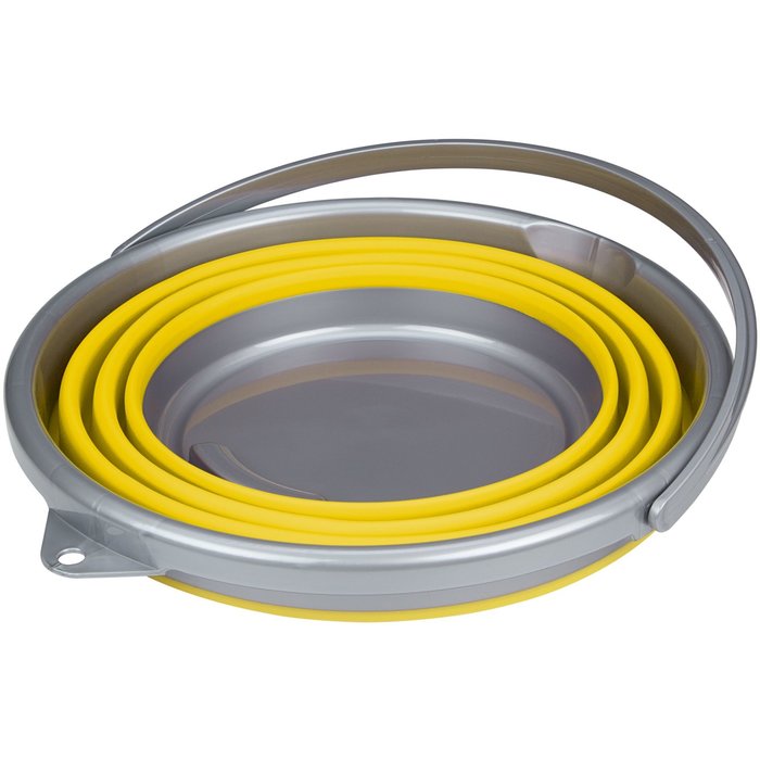 Abbey Camp® Abbey Camp® - Bucket Foldable 15 Liter • HALLSTATT-015 • Yellow/Grey