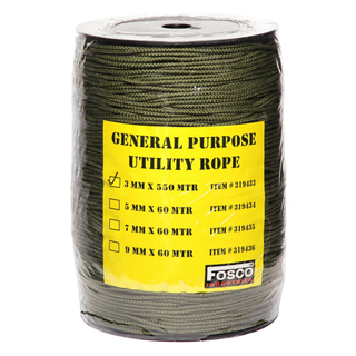 Fosco Industries Corde en nylon 3 mm 550m - vert