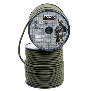 Fosco Industries Bungee Cord - 6 mm 60m - Groen