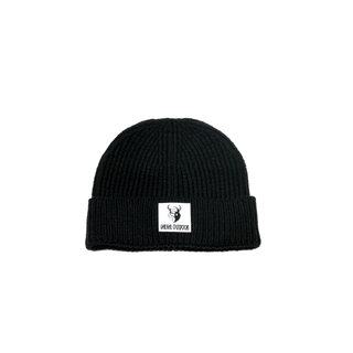 Valhal Outdoor Beany Hut mit Logo Aufnäher - Schwarz