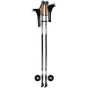 Abbey Camp® Bâton de marche Réglable Nordic Walking • GENEVA-140 • Noir/Gris