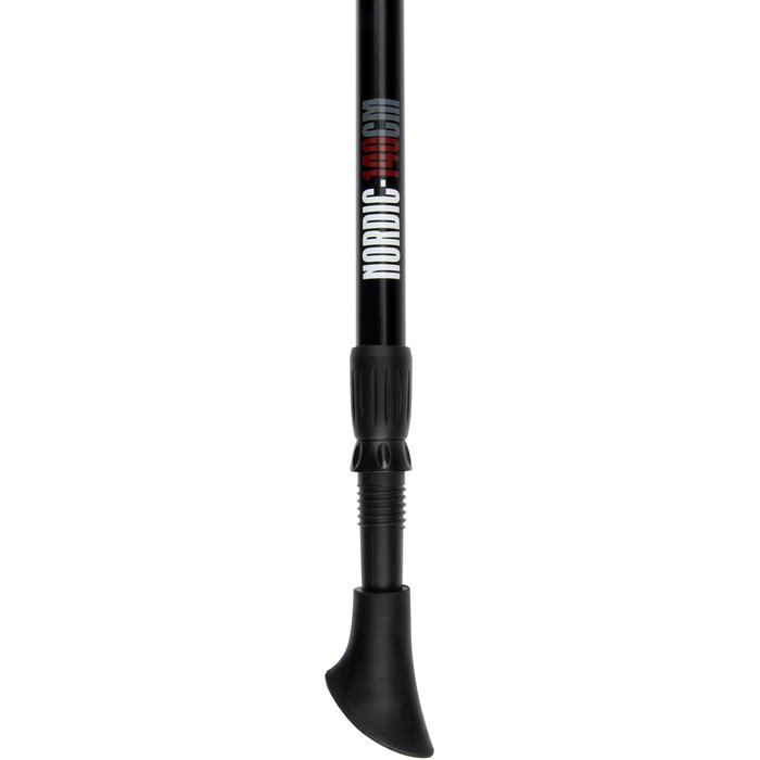 Abbey Camp® Abbey Camp® - Walking Stick Adjustable Nordic Walking • GENEVA-140 • Black/Red