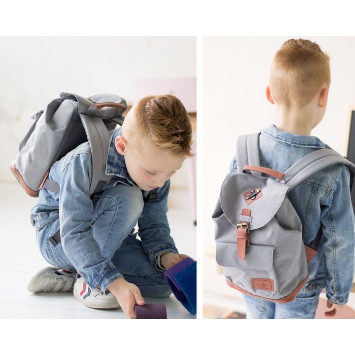 Abbey Camp® Abbey Camp® - Rugzak • DAILY SATCHEL • Roze/Grijs