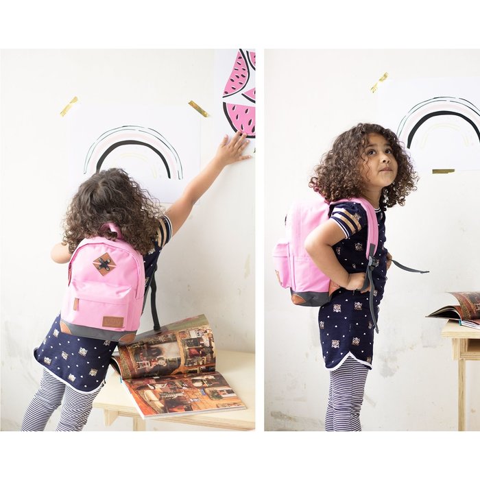 Abbey Camp® Abbey Camp® - Sac à dos • SMALL • Rouge/Gris