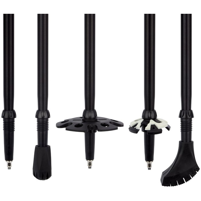 Abbey Camp® Abbey Camp® - Gehstock Teleskop Verstellbares Set • SANTIAGO-135 • Schwarz/Bronze