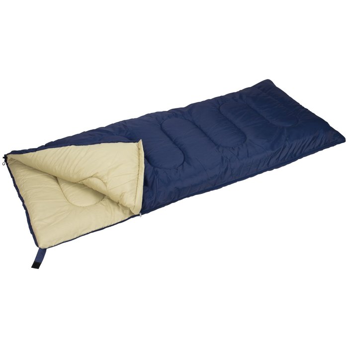 Abbey Camp® Abbey Camp® - Schlafsack Decke Modell • AMSTERDAM-07 • Marineblau/Sand