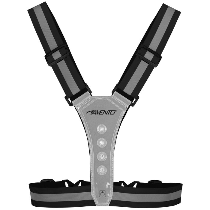 Avento® Avento® - Hardloop Veiligheidsvest Reflecterend met LED's • Zwart