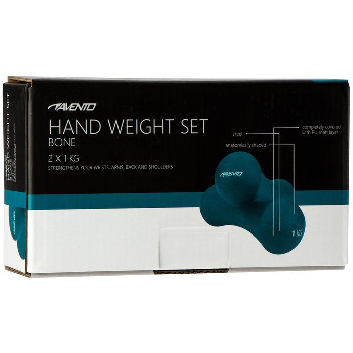 Avento® Avento® - Jeu de poids à main • BONE - 2 X 1 KG • Bleu