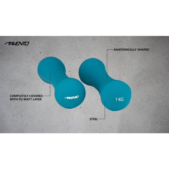 Avento® Avento® - Satz Handgewichte • BONE - 2 X 1 KG • Blau