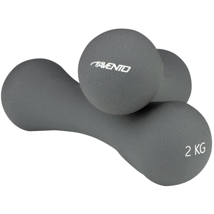 Avento® Avento® - Jeu de poids à main • BONE - 2X 2 KG • Gris