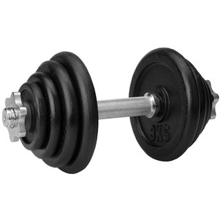 Avento® Avento® - Halter Verstelbaar Staal • 15 KG • Zwart