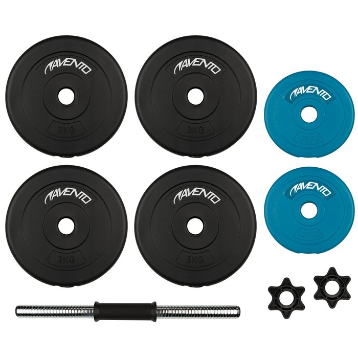 Avento® Avento® - Halter Réglable Plastique  • 15 KG • Noir