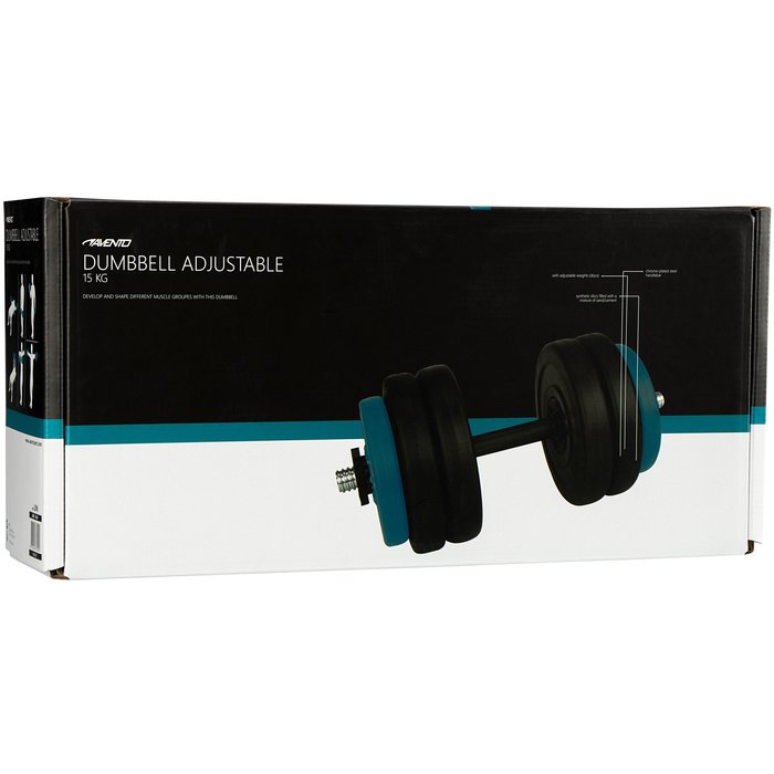 Avento® Avento® - Halter Réglable Plastique  • 15 KG • Noir