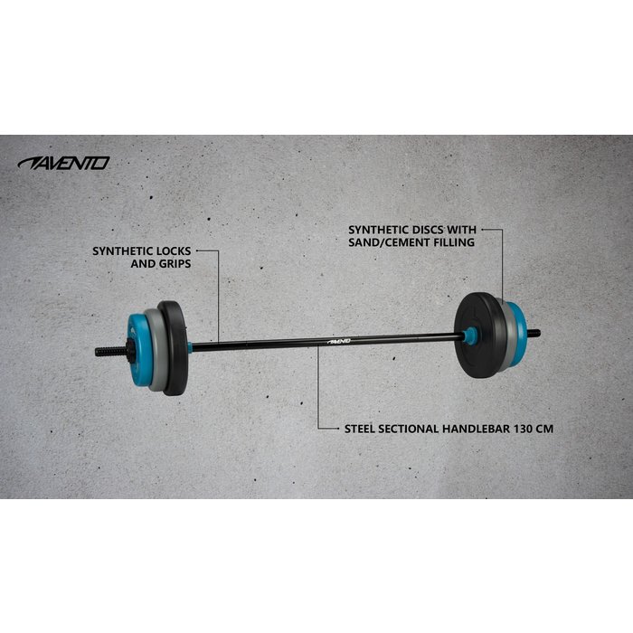 Avento® Avento® - Halter Pump Set Réglable • 20 KG • Noir/Bleu