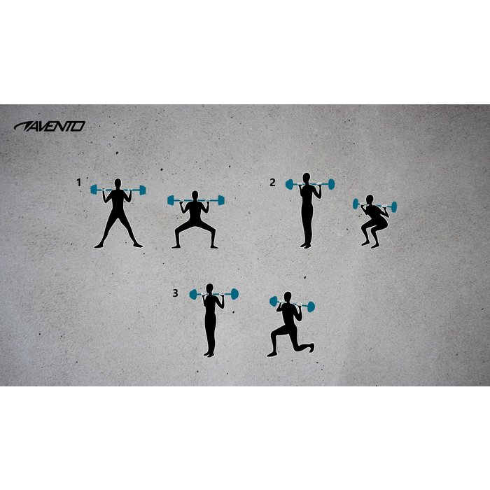 Avento® Avento® - Halter Pump Set Adjustable • 20 KG • Black/Blue