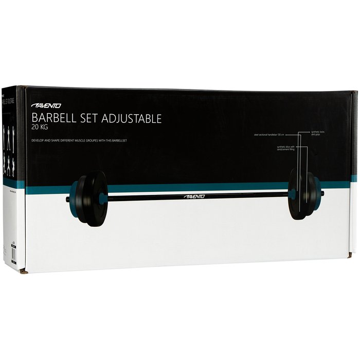 Avento® Avento® - Halter Pump Set Réglable • 20 KG • Noir/Bleu