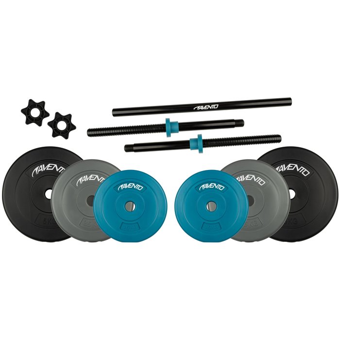 Avento® Avento® - Halter Pump Set Adjustable • 20 KG • Black/Blue