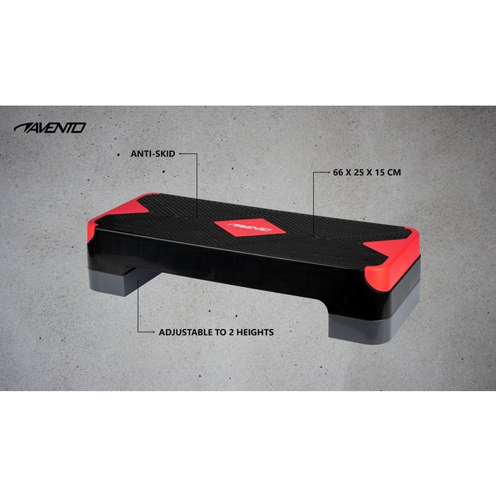 Avento® Avento® - Fitness Stepbank • Klein • Schwarz/Rosa