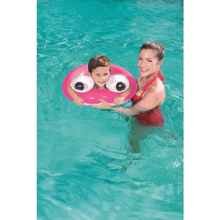 Bestway Bestway - Anneau de natation Big Eyes - 53 cm - 3 couleurs Assortis