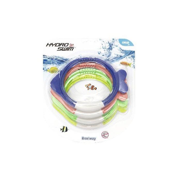 Bestway - Hydro Swim - Duikringen Lil Fish - 3 jr + - 4 stuks