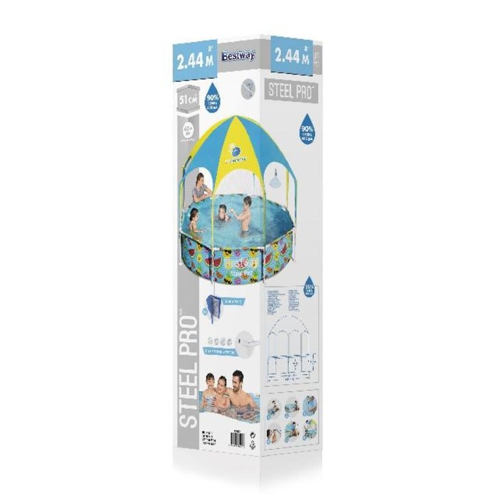 Bestway Bestway - Schwimmbad - My First Frame Pool splash-in-shade play - Rund 244
