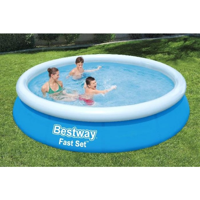 Bestway Bestway - Piscine - Fast Set - Kit avec pompe de filtration - Round 366