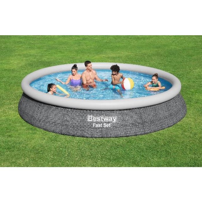 Bestway Bestway - Piscine - Fast Set - Kit avec pompe de filtration - Round 457