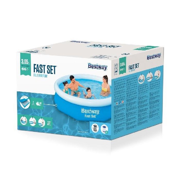 Bestway Bestway - Zwembad - Fast Set - Set met Filterpomp - Rond 305