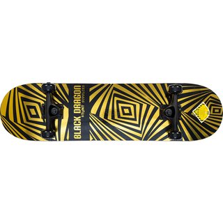 Black Dragon® Skateboard • PRISM BLOX • Gold/Schwarz