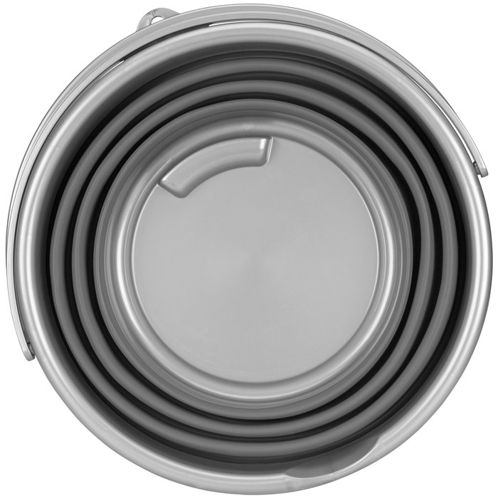 Abbey Camp® Bucket Foldable 15 liters • HALLSTATT-015 • Gray/Anthracite