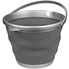 Abbey Camp® Bucket Foldable 15 liters • HALLSTATT-015 • Gray/Anthracite