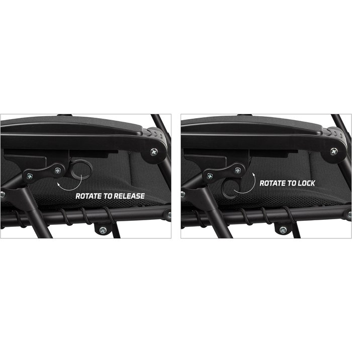 Abbey Camp® Abbey Camp® - Stoel • Chaise Longue • 3D MESH RELAX XXL • Zwart