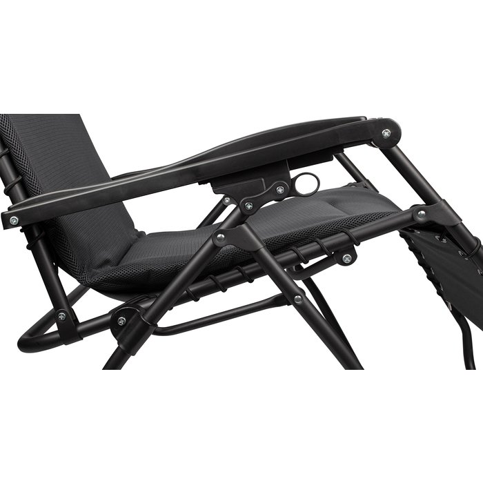 Abbey Camp® Abbey Camp® - Chair • Chaise Longue • 3D MESH RELAX XXL • Black