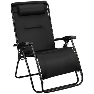 Abbey Camp® Abbey Camp® - Stoel • Chaise Longue • 3D MESH RELAX XXL • Zwart