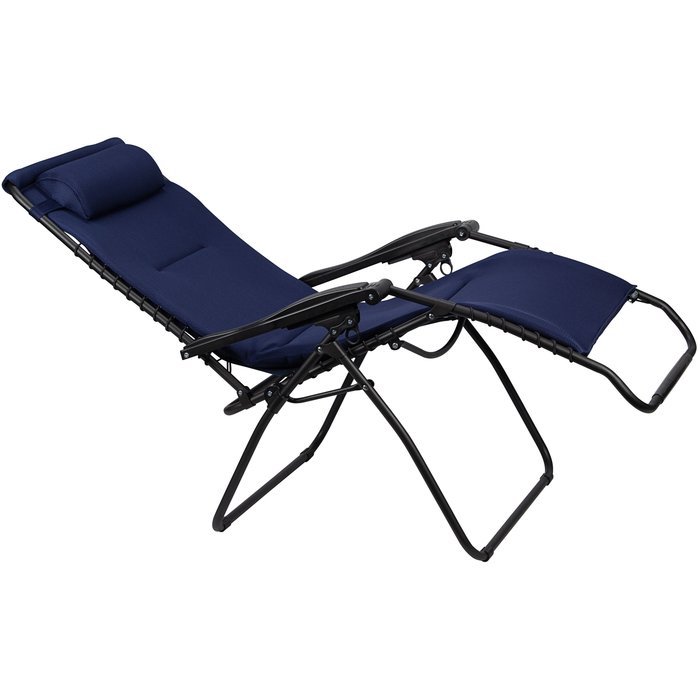 Abbey Camp® Abbey Camp® - Chair • Chaise Longue • 3D MESH RELAX XXL • Navy