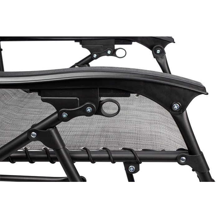 Abbey Camp® Abbey Camp® - Chair • Chaise Longue IV • Set of 2 • Gray/Dark gray