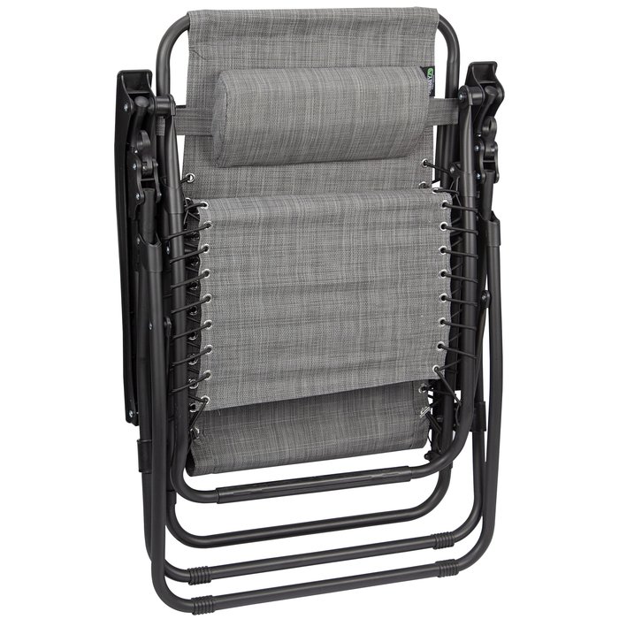 Abbey Camp® Abbey Camp® - Stuhl • Chaise Longue IV • Set von 2 • Grau/Dunkelgrau