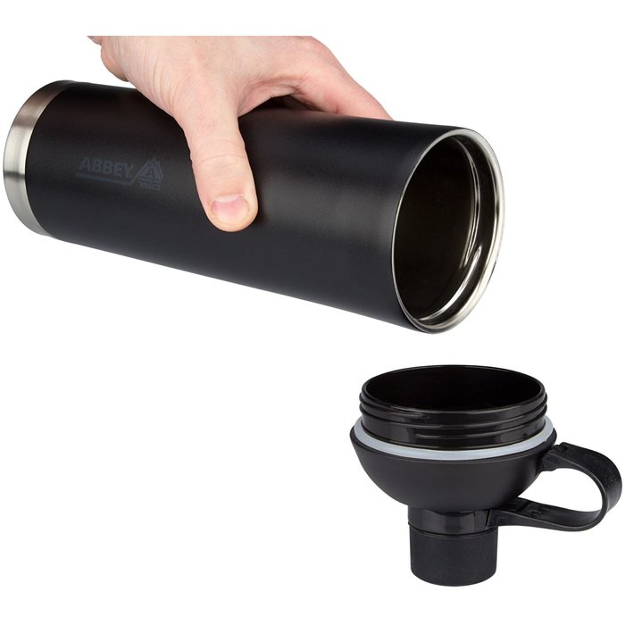 Abbey Camp® Abbey Camp® - Isolierte doppelwandige Flasche • NIAGARA-075 • Schwarz