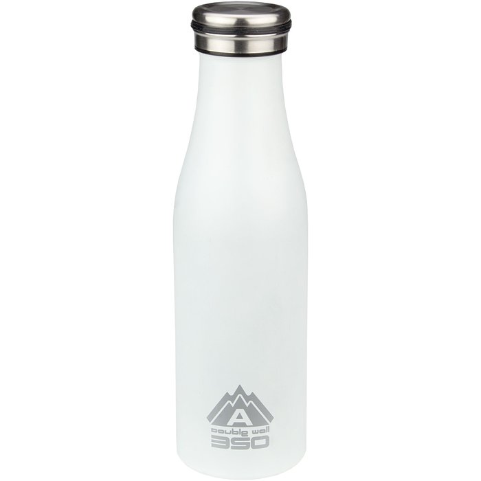 Abbey Camp® Abbey Camp® - Trinkflasche doppelt -gewaltt • VICTORIA • 0.45 L • Weiß/Silber
