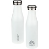 Abbey Camp® Drinking bottle double -walled • VICTORIA • 0.45 L • White/Silver