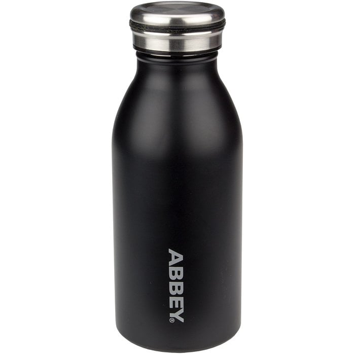 Abbey Camp® Abbey Camp® - Bouteille de boisson double-malent • VICTORIA • 0.35 L • Noir/Argent