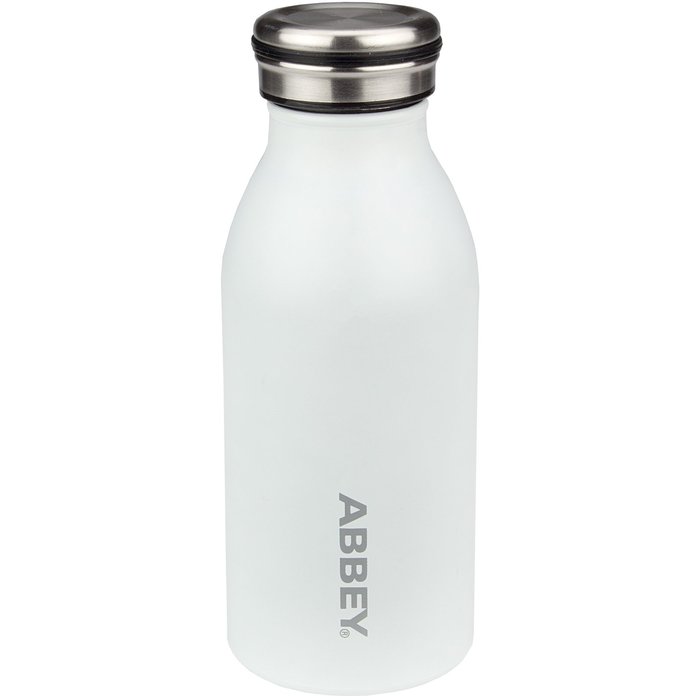 Abbey Camp® Abbey Camp® - Bouteille de boisson double-malent • VICTORIA • 0.35 L • Blanc/Argent
