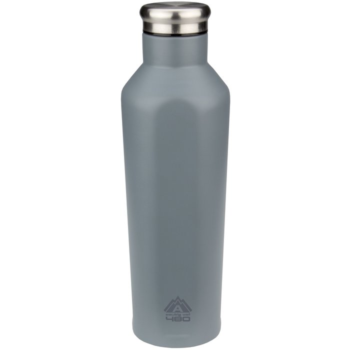 Abbey Camp® Abbey Camp® - Bouteille de boisson double • GODAFOSS • 0.48 L • Gris/Argent