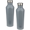 Abbey Camp® Drinking bottle double -walled • GODAFOSS • 0.48 L • Gray/Silver